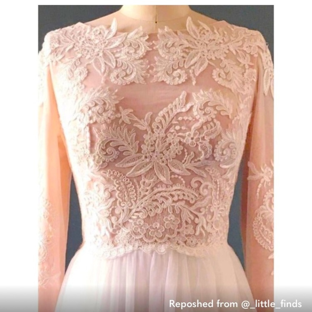Modest boho wedding dress!